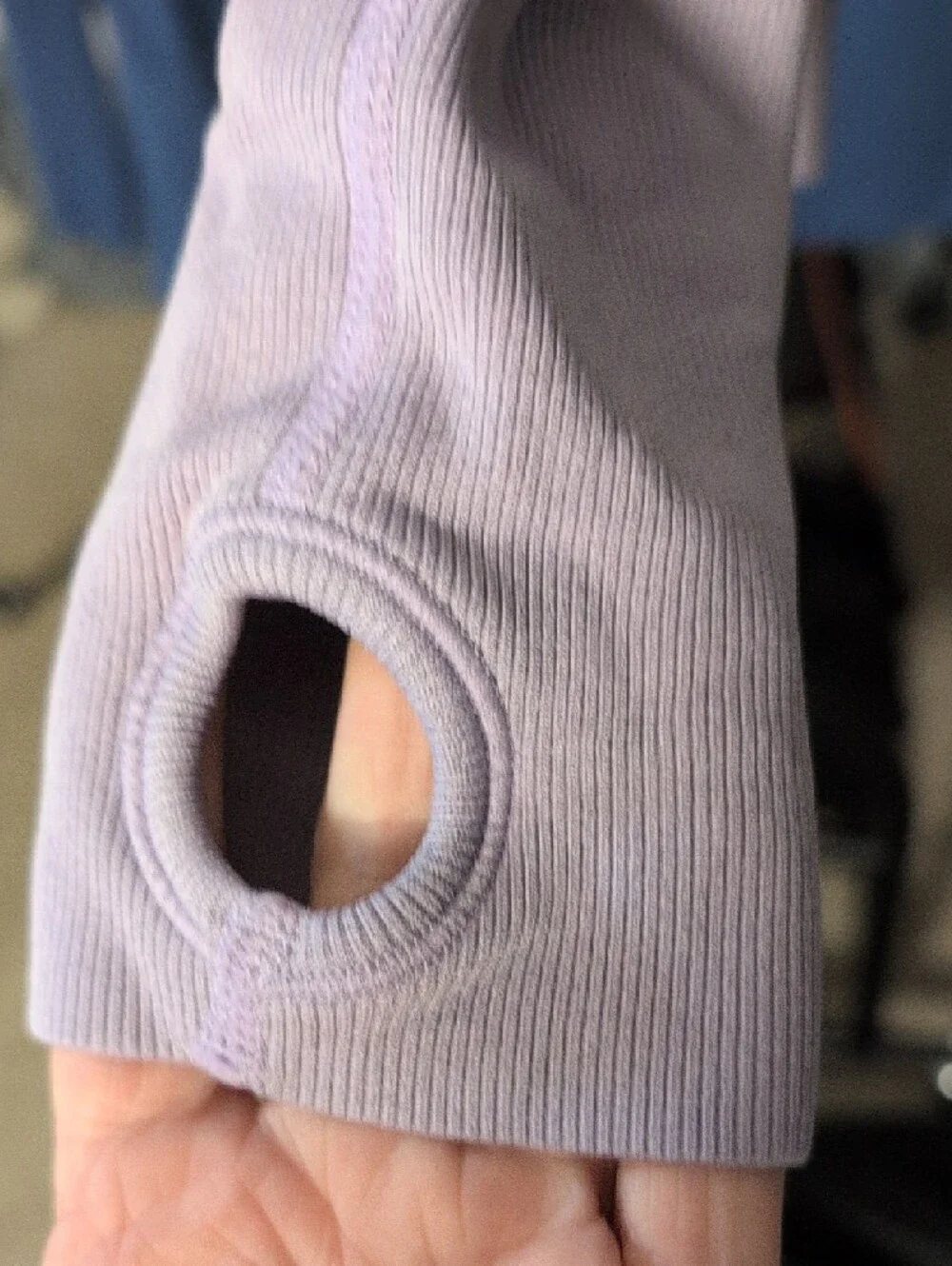 TKEQ - Technical Riding Shirt Long Sleeve Lavender Crewneck Tee - Picture 3 of 5